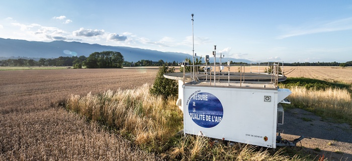 Illustration de la station de mesure située à Passeiry