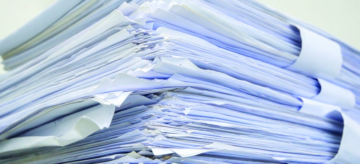 Le papier, un exemple de déchet urbain d'entreprise