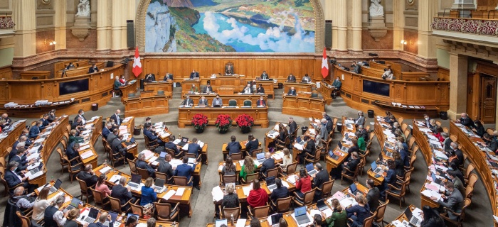 Photographie de l'Assemblée nationale suisse