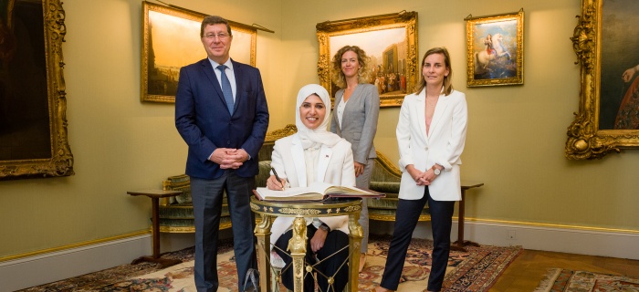 S.E. Madame l'Ambassadrice Hend Abdalrahman Al-Muftah, Représentante permanente de l'Etat du Qatar auprès de l'ONU à Genève