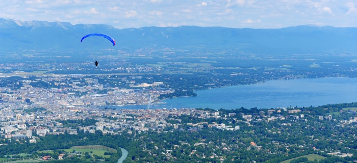 Vue sur Genève depuis le Salève