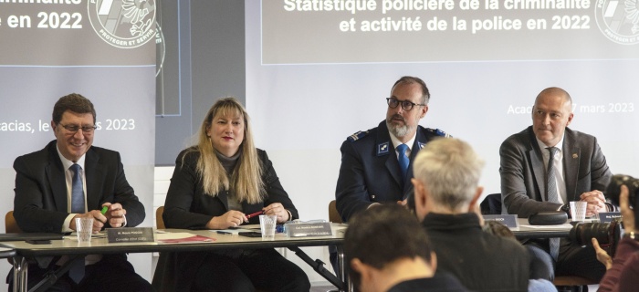 Conférence de presse annuelle de la police