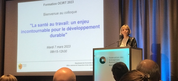Fabienne Fischer, conseillère d'Etat chargée du département de l'économie et de l'emploi (DEE)
