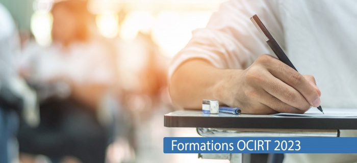 Formations OCIRT: thèmes prévus au 2ème semestre 2023