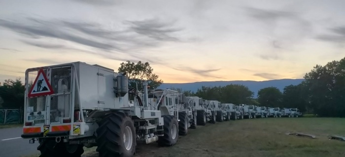 Camions vibreurs de la campagne 2021