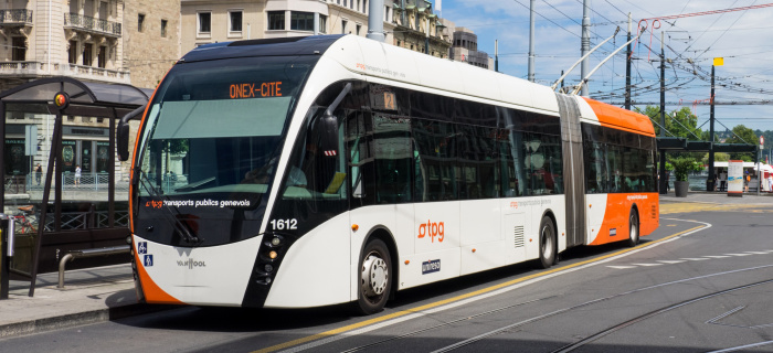 Un bus genevois à Bel-Air