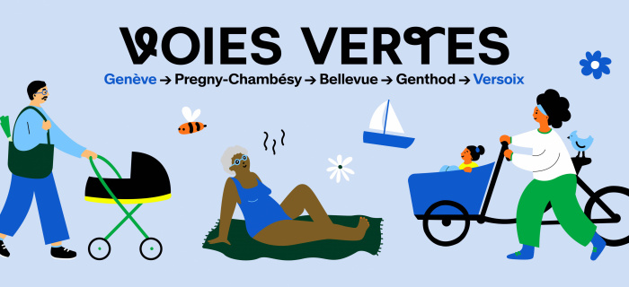 La Voie verte Genève-Versoix
