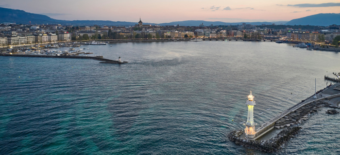 Vue de la rade de Genève (c)Loris Von Siebenthal