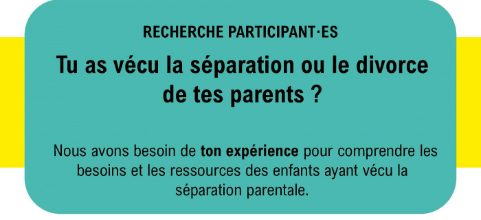 Étude pour mieux comprendre les effets de la séparation des parents