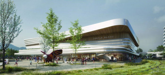 Nouvelle patinoire. Crédit: Chabanne architecte/AER studio