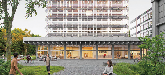 Projet d'architecture du centre des sciences physiques et mathématiques de l’Université de Genève