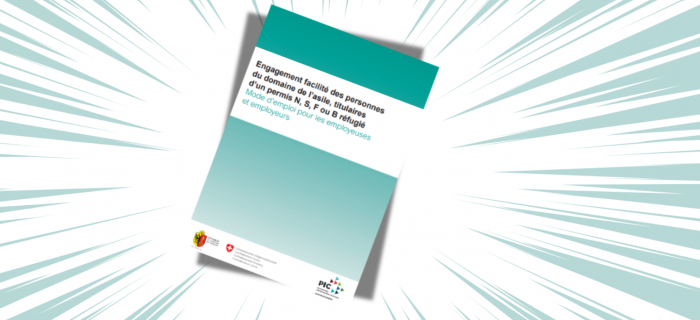 Couverture de la brochure sur l'engagement facilité des personnes relevant de l'asile