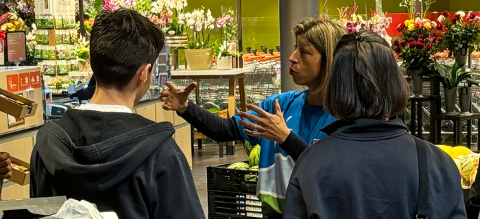 Visite de la Migros par des élèves de 10ème