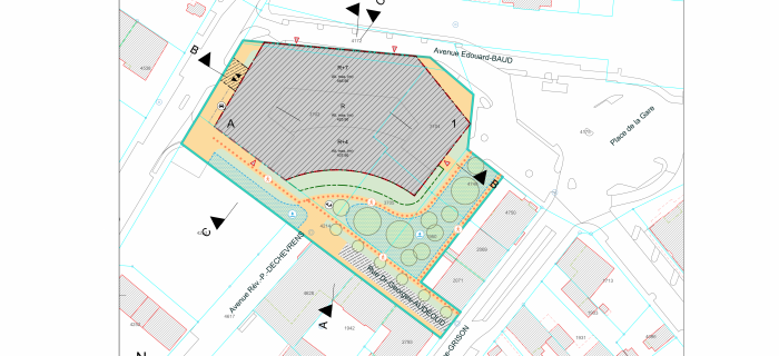 Plan localisé de quartier Edouard-Baud