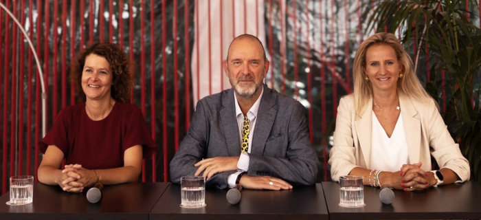 Joëlle Bertossa, Thierry Apothéloz et Delphine Bachmann. Photo Etat de Genève