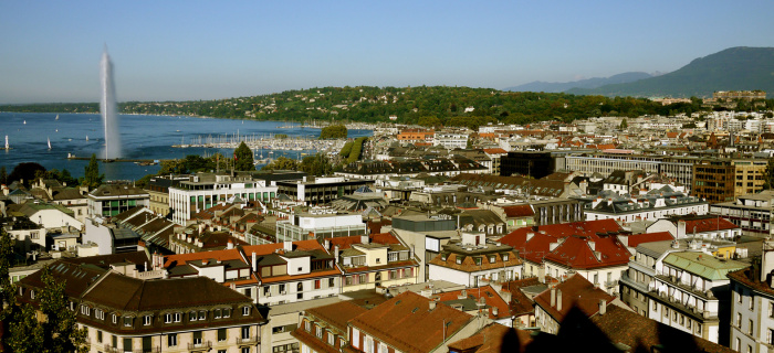 Vue de Genève depuis la Vieille Ville
