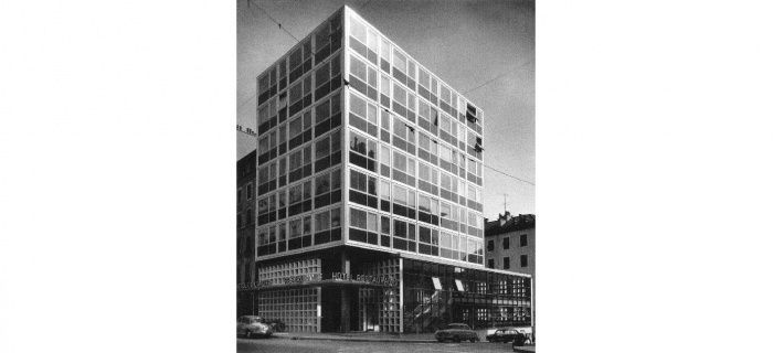 Vue générale de l’Hôtel de l’Ancre en 1960 (Archives Jacques Bolliger / © photo V. Bouverat).