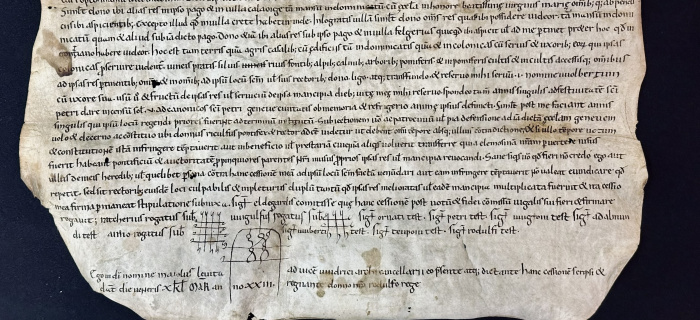 Le plus ancien document conservé aux Archives d’Etat. AEG P.H. 1