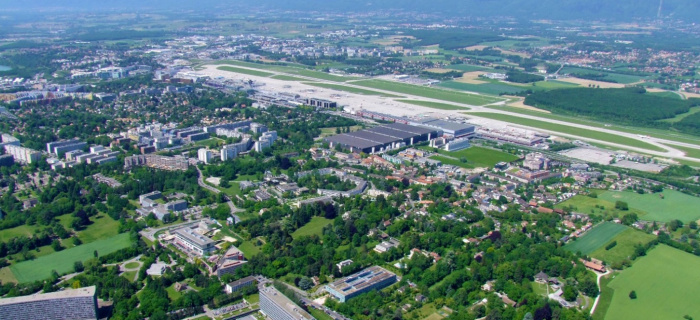 Vue aérienne de Cointrin