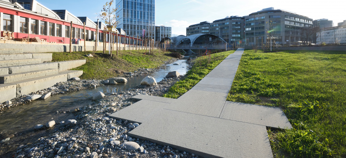 La Drize renaturée à Boissonnas (c) Loris Von Siebenthal