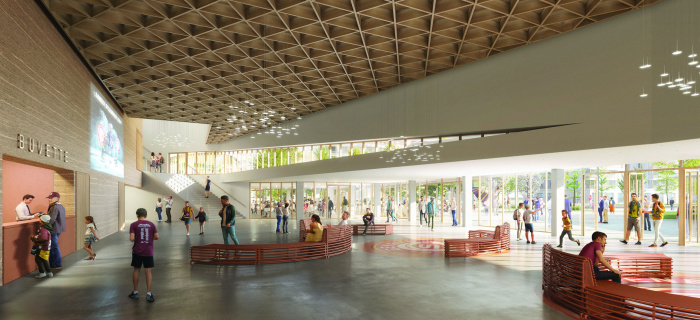 Concours "Patinoire de Trèfle-Blanc", Lancy - architec/Chabanne architecte/ingeni/wsp-BG/Oxalis/RR&A