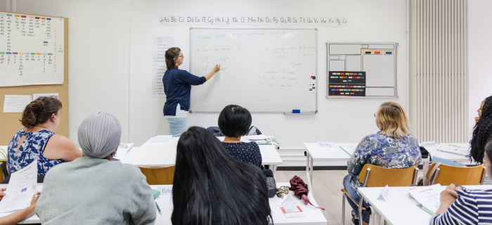 Cours de français donné par l'association Camarada © Vincent Albert