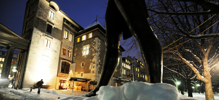 Tour Baudet sous la neige. Photo chancellerie