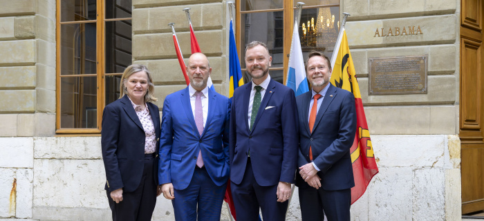 Visite de courtoisie des ambassadeurs de Norvège, Suède et Finlande en Suisse 