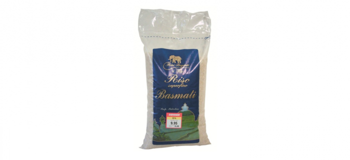 Paquet de riz Riso Superfino Basmati, vendu chez Denner
