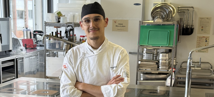 Noah Meunier, prêt à s’entrainer une dernière fois avant le concours.  