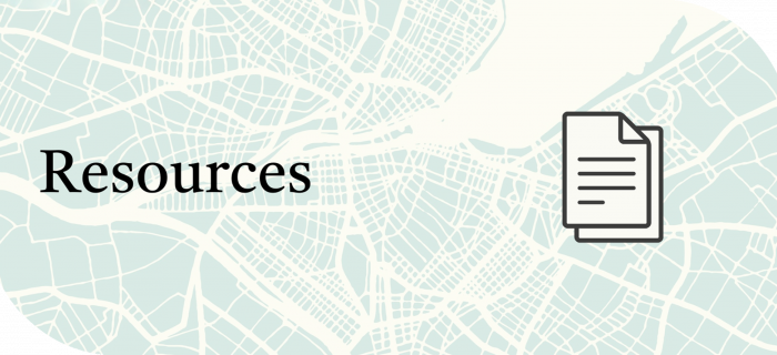 Visuel de carte de Genève avec icône de documents