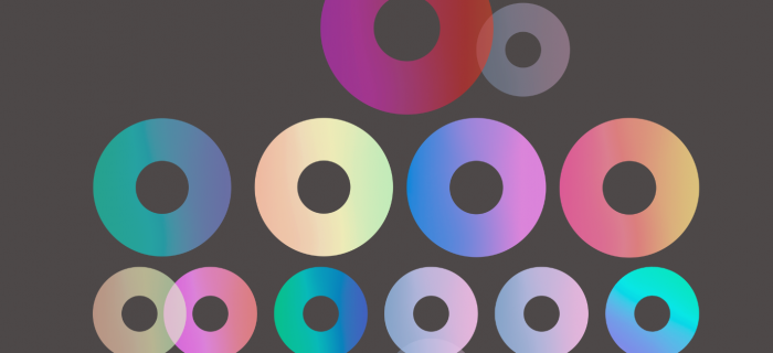 donuts couleurs sur le fond foncé