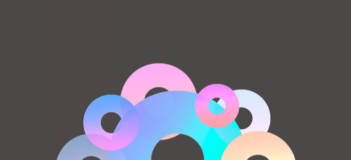 donuts couleurs sur le fond foncé