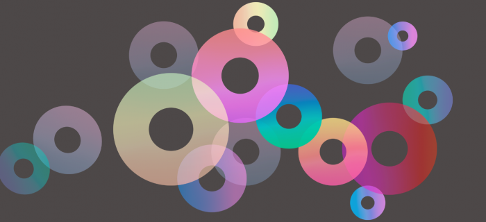 donuts couleurs sur le fond foncé