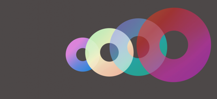 donuts couleurs sur le fond foncé