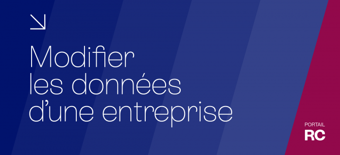 Modifier les données d'une entreprise
