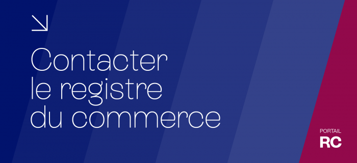 Contacter le registre du commerce