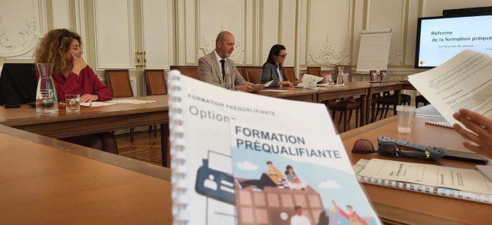 Michèle Righetti-El Zayadi, Thierry Apothéloz et Anne Hiltpold. Photo Etat de Genève.