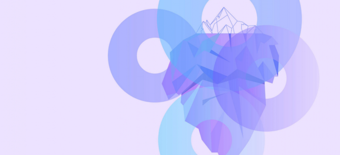 iceberg sur fond violet donuts BPEV