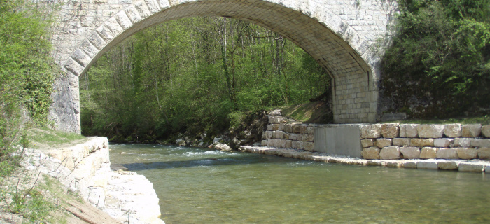 L'Allondon au niveau du Pont des Baillets 