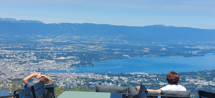 Vue depuis le Café 1100 du Salève