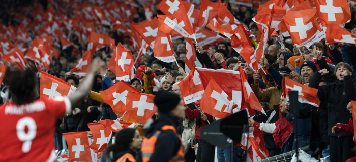 Supporteurs de l'équipe de Suisse