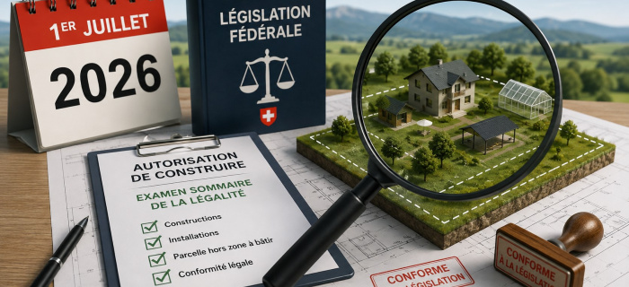 Hors zone à bâtir : Examen de la légalité des constructions et installations