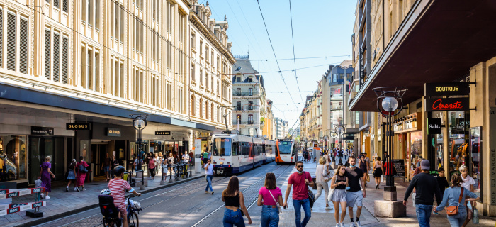 Rues basses à Genève
