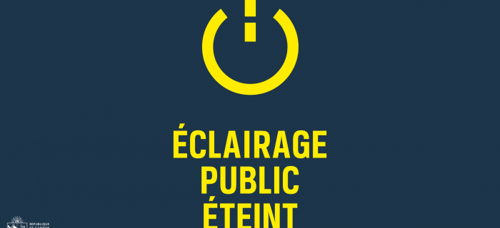 Éclairage public éteint