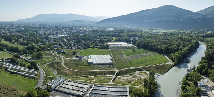 Confluence du Foron avec l'Arve
