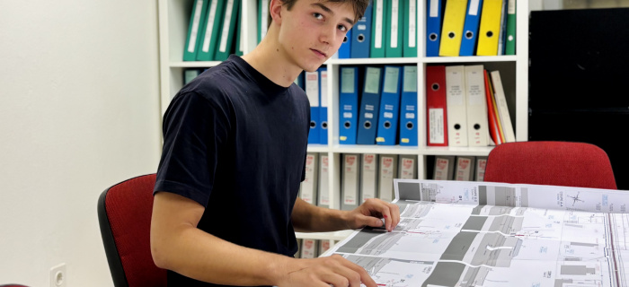 Kostiantyn Kaiun, 17 ans, apprenti dessinateur en génie civil