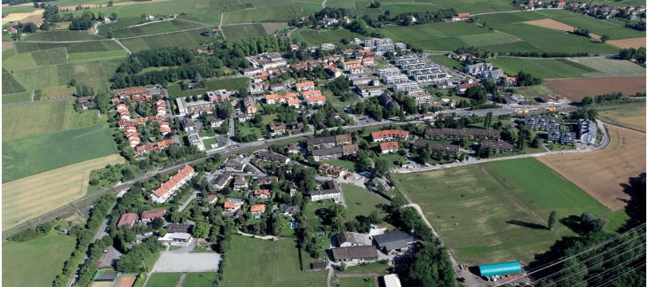 Vue aérienne de Satigny Vue aérienne de Satigny