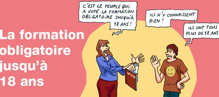 La formation obligatoire jusqu'à 18 ans 