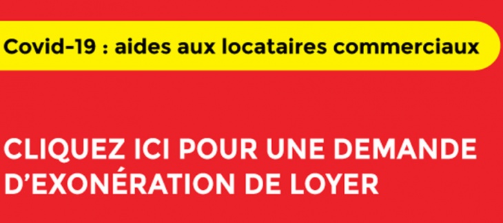 Renouvellement et extension de l'aide de l'Etat portant sur les loyers des entreprises suite au coronavirus